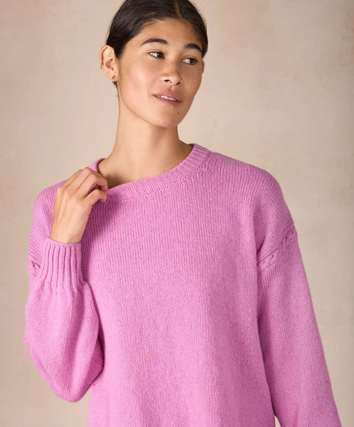 ISLA SWEATER - HEATHER PINK