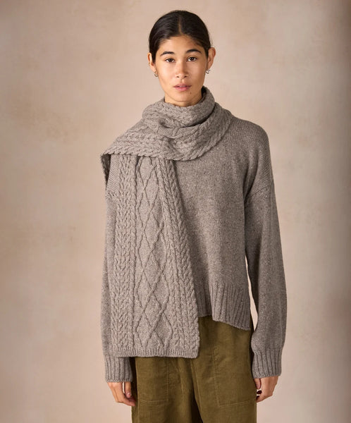 SONNY CABLE SCARF - ROCKY GROUND
