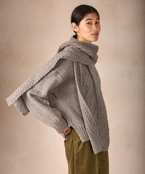 SONNY CABLE SCARF - ROCKY GROUND