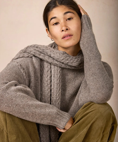 SONNY CABLE SCARF - ROCKY GROUND