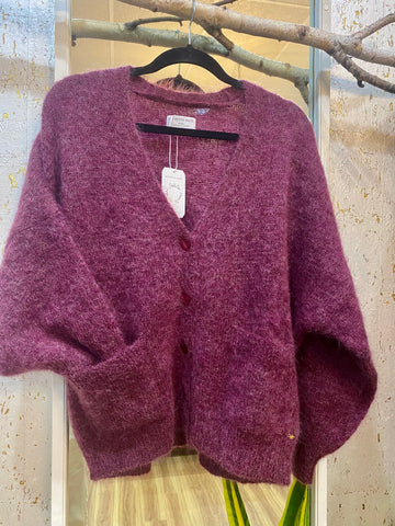 ALOUISE MOHAIR CARDIGAN - ONE LEFT in size L!