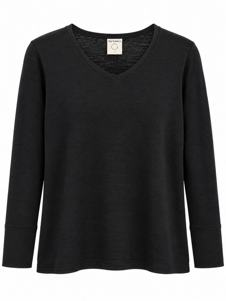 MERINO WOOL TOP 4004 - BLACK