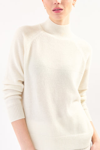IVORY CASHMERE SWEATER - ONE LEFT in size xs!