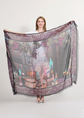 A PRIVATE RESERVE SILK SCARF