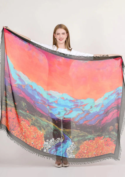 LIGHT THE WORLD ON FIRE SILK SCARF