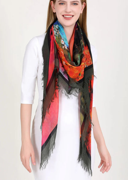 LIGHT THE WORLD ON FIRE SILK SCARF