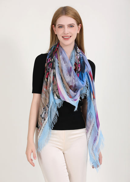 LIVING ON THE OVERFLOW SILK SCARF