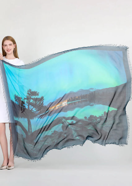 NORTHERN LIGHTS SILK SCARF