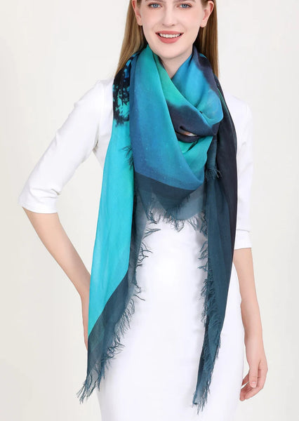 NORTHERN LIGHTS SILK SCARF