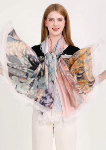 MILK AND HONEY SILK SCARF