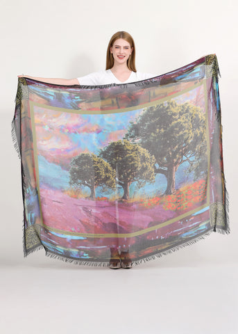 OAKS OF RIGHTEOUSNESS SILK SCARF