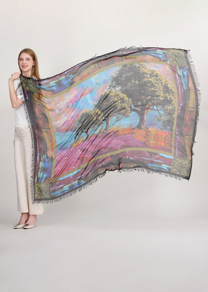 OAKS OF RIGHTEOUSNESS SILK SCARF