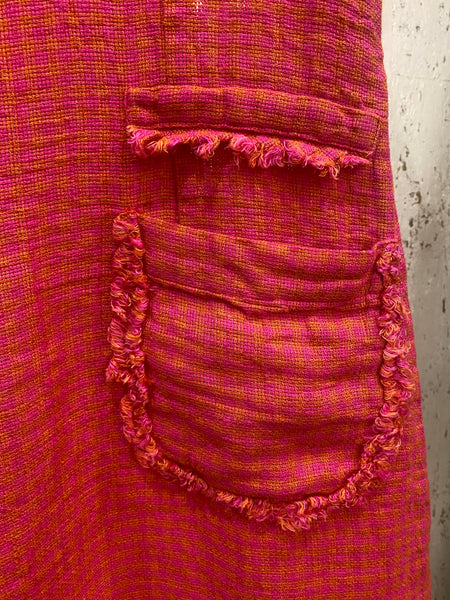 FREYED EDGE HERITAGE LINEN DRESS