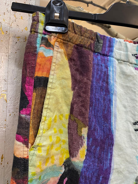 ABSTRACT LINEN PANTS - ONE LEFT in size XS!