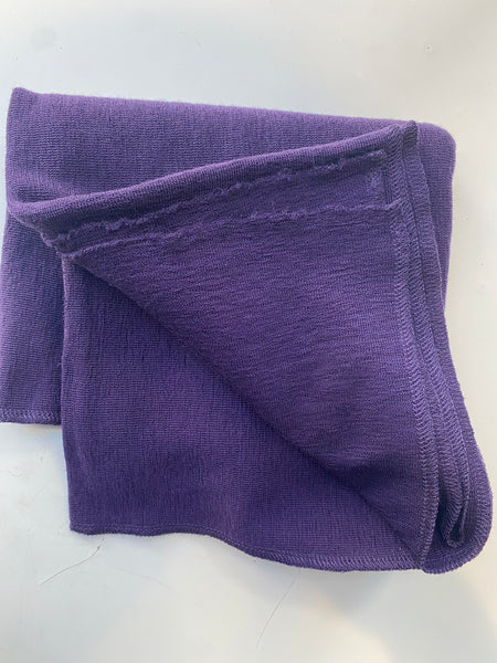 MERINO WOOL SCARF 1024 - AUBERGINE