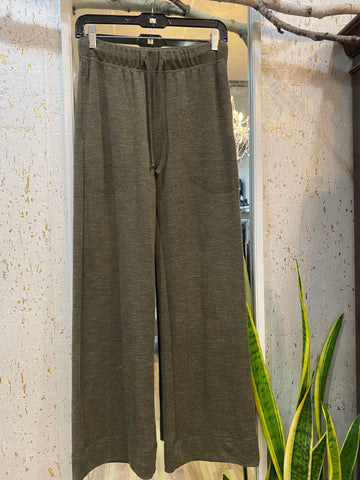 MERINO WOOL PANTS 3008 - CAPERS MELANGE