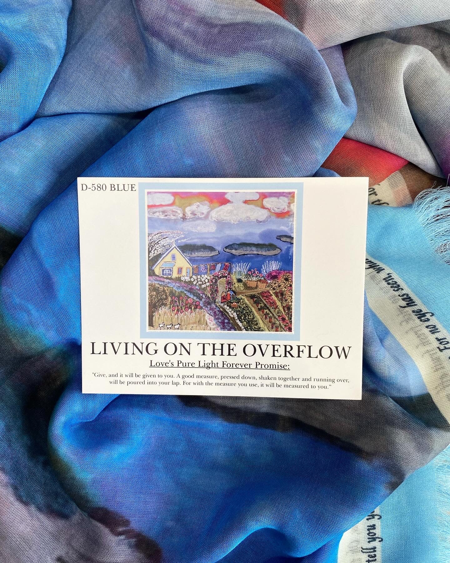 LIVING ON THE OVERFLOW SILK SCARF