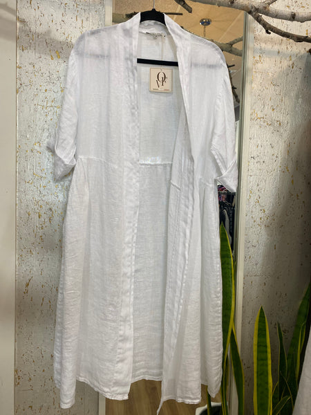 TESSA DUSTER COAT - WHITE