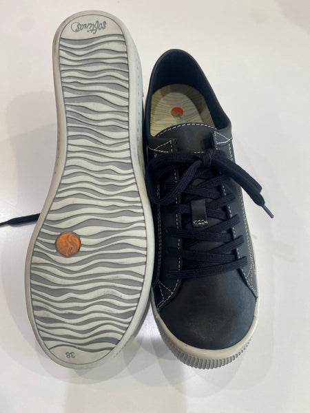 BLACK LEATHER SNEAKERS