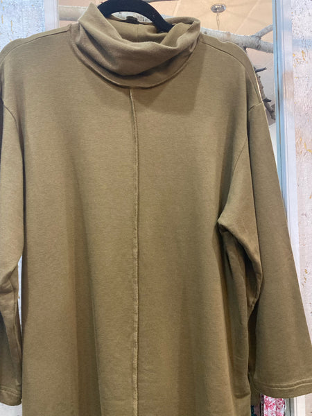 EASY COTTON TOP - OLIVE GREEN
