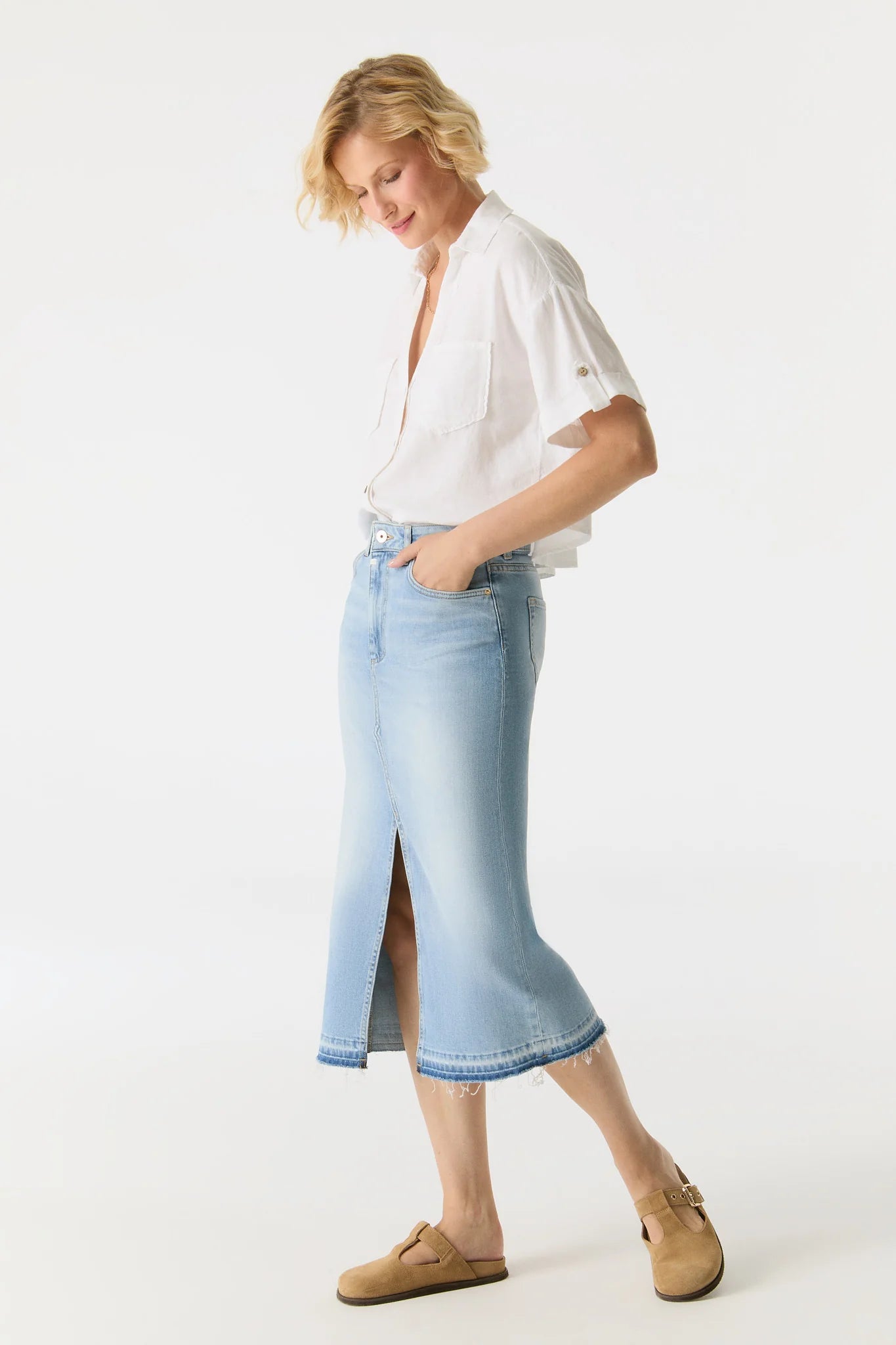 EVELYN DENIM SKIRT