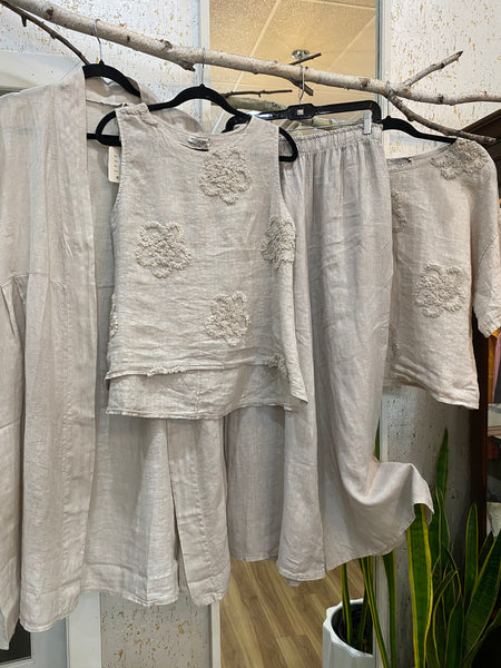 COASTAL LINEN PANT - BEIGE