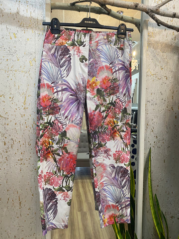 PULL-ON PANTS FLORAL