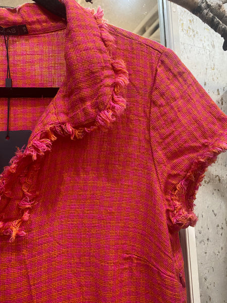 FREYED EDGE HERITAGE LINEN DRESS