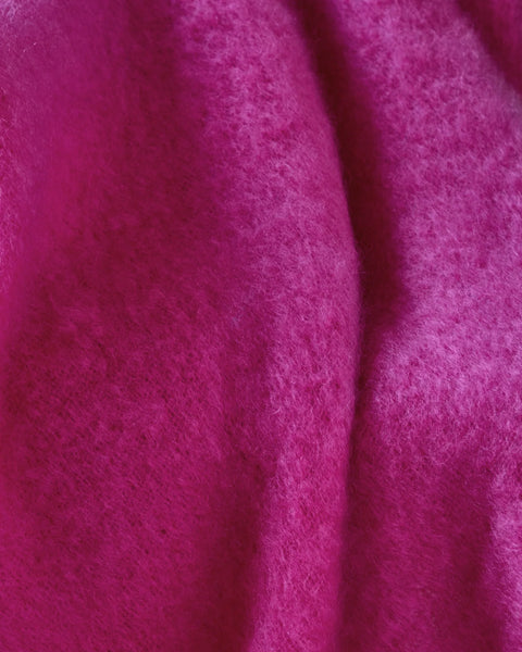 MOHAIR BLANKET - PETUNIA
