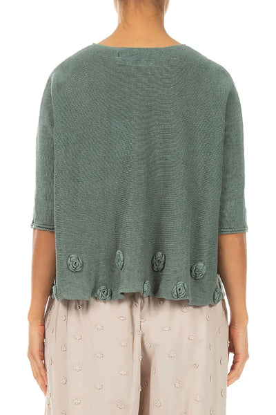 LINEN KNIT TOPPER-LAST ONE, size S
