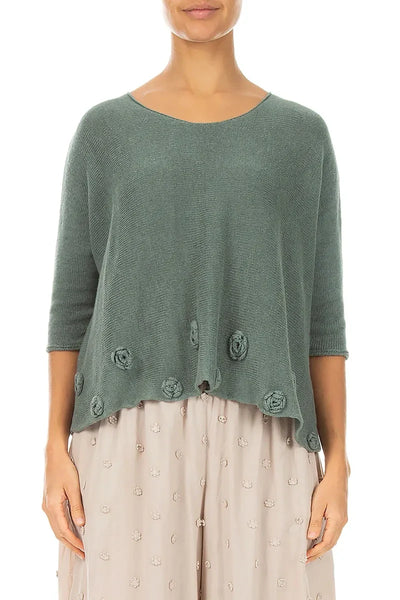 LINEN KNIT TOPPER-LAST ONE, size S