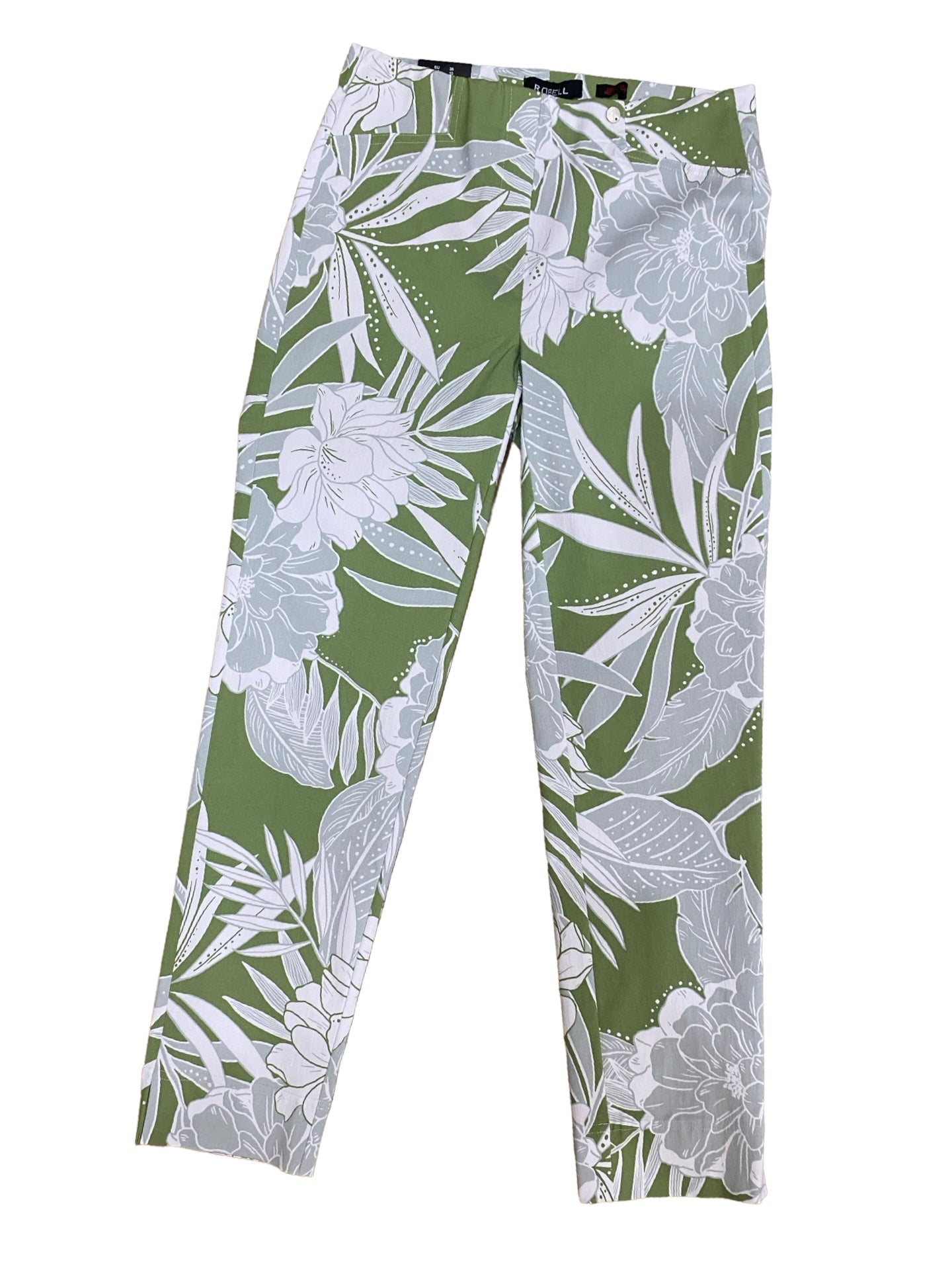 ROSE PANTS - GREEN FLORAL