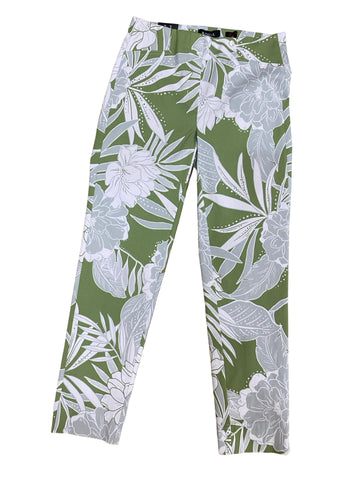 ROSE PANTS - GREEN FLORAL