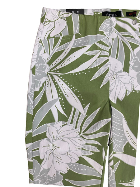 ROSE PANTS - GREEN FLORAL