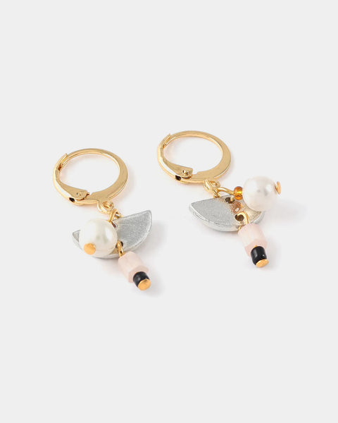 FIVREL TWO TONE EARRINGS