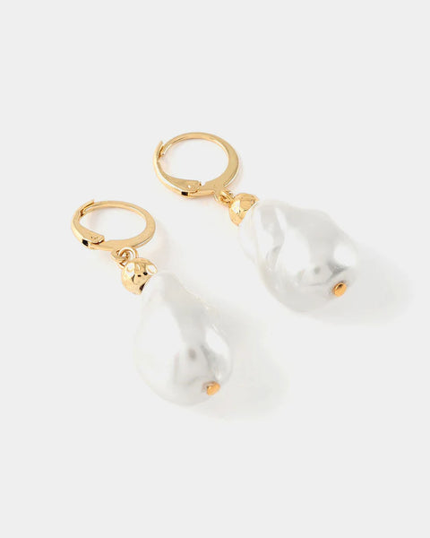 MYRTE GLASS/GOLD EARRINGS