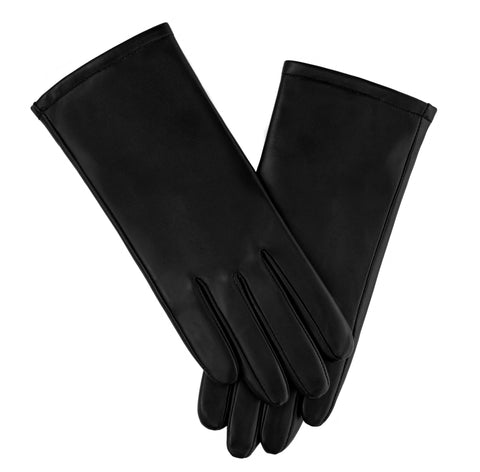 LEATHER GLOVES - BLACK