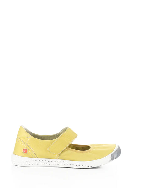 YELLOW WASHED LEATHER SHOE