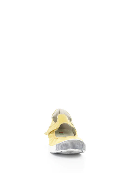 YELLOW WASHED LEATHER SHOE