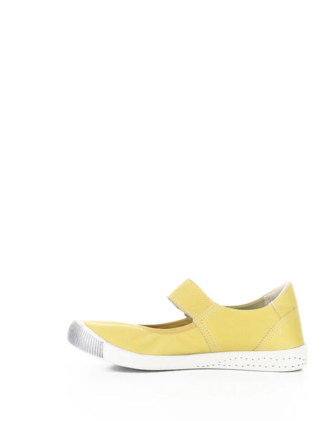 YELLOW WASHED LEATHER SHOE