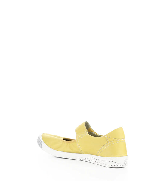 YELLOW WASHED LEATHER SHOE