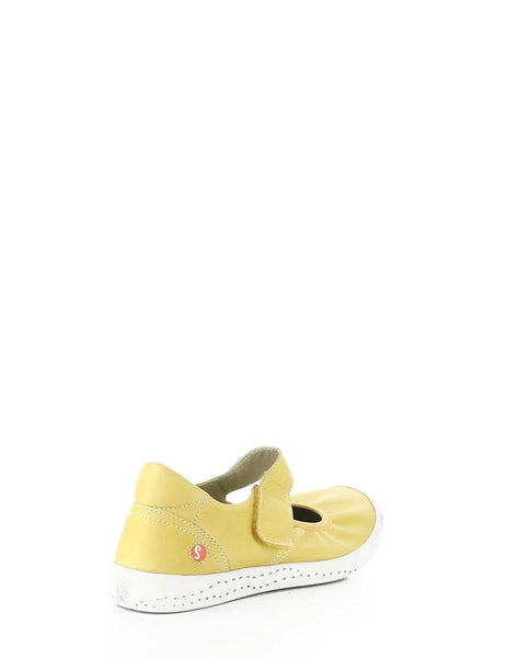 YELLOW WASHED LEATHER SHOE