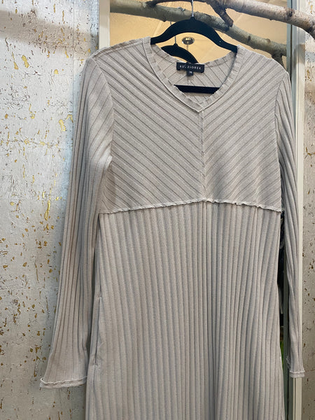 RIBBED COTTON DRESS