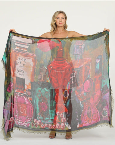 PERFUMES SILK SCARF