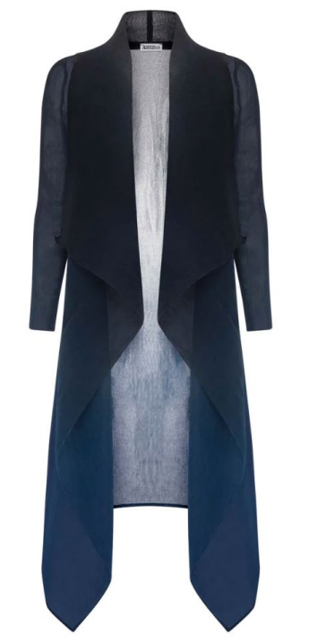 COLLARE DRESS COAT - INK NAVY - RESTOCKED