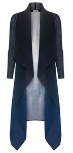 COLLARE DRESS COAT - INK NAVY - RESTOCKED