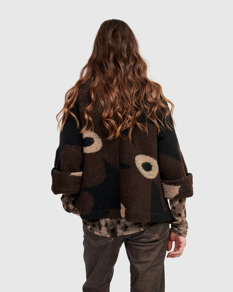 FLORAL COZY JACKET - ONE LEFT in size 6/8