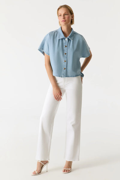 JENNIFER DENIM SHIRT - ONE LEFT in size xs!