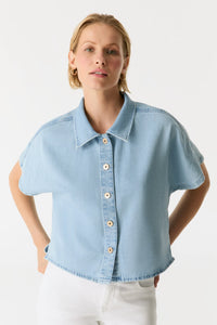 JENNIFER DENIM SHIRT - ONE LEFT in size xs!