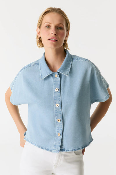JENNIFER DENIM SHIRT - ONE LEFT in size xs!